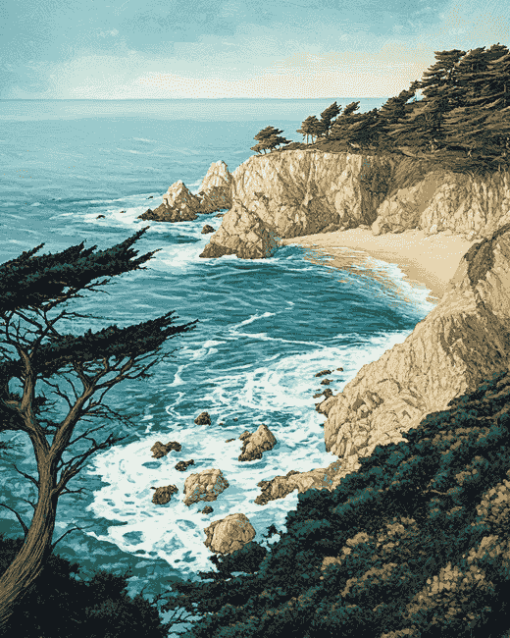 Monterey Bay Seascapes Diamond Painting