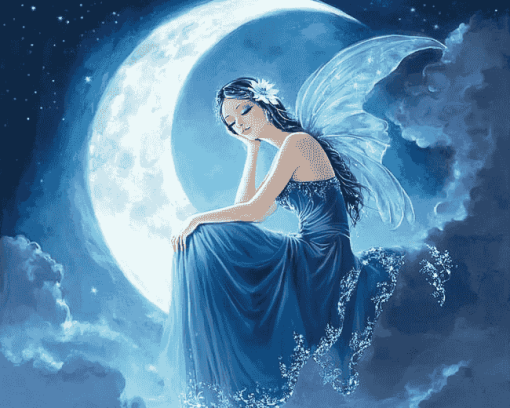 Moonlit Fairy Fantasy Diamond Painting