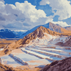 Moray Salt Mines Landscape Diamond Painting