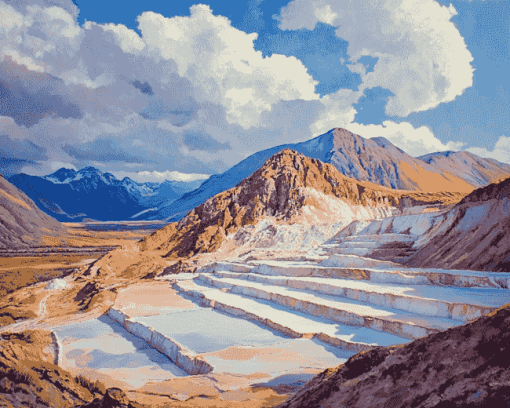 Moray Salt Mines Landscape Diamond Painting