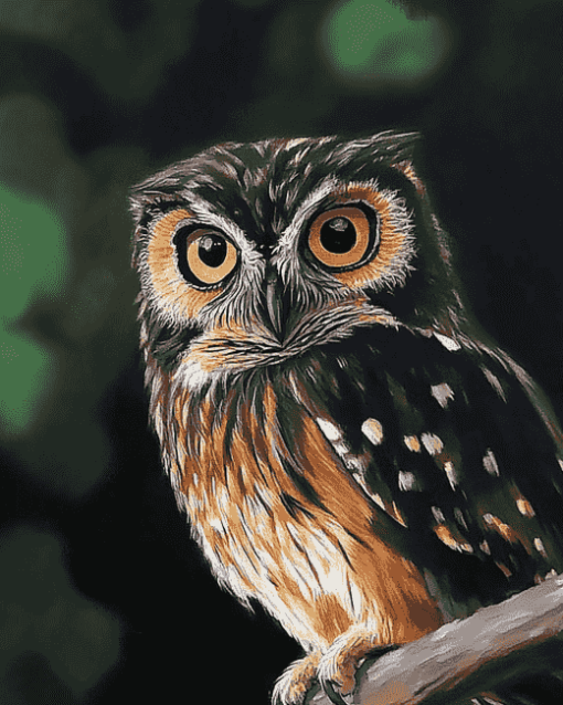 Morepork Owl Bird Diamond Painting