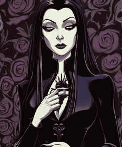 Morticia Addams Family Diamond Painting