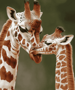 Mother Giraffe Wildlife Diamond Painting