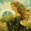 Mother Of The Earth Vintage Diamond Painting