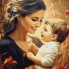 Mother and Son Love Diamond Painting