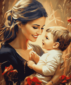 Mother and Son Love Diamond Painting