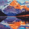 Mount Robson Sunset Scene Diamond Painting