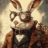 Mr Steampunk Fantasy Rabbit Diamond Painting