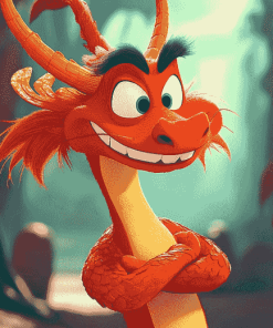 Mushu Fantasy Dragon Diamond Painting