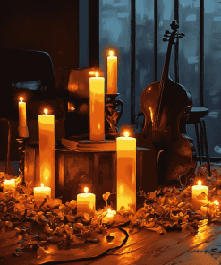 Music By Candlelight Diamond Painting