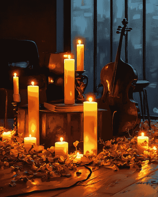 Music By Candlelight Diamond Painting