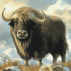 Musk Ox Animal Diamond Painting