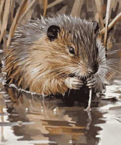 Muskrat Wildlife Diamond Painting