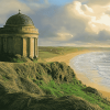 Mussenden Temple National Park Scene Diamond Painting