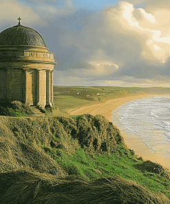 Mussenden Temple National Park Scene Diamond Painting