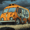 Mystery Machine Van Diamond Painting