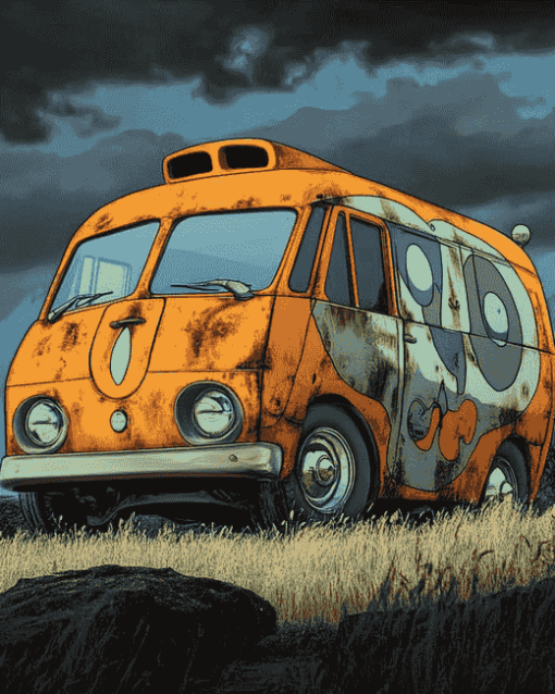 Mystery Machine Van Diamond Painting