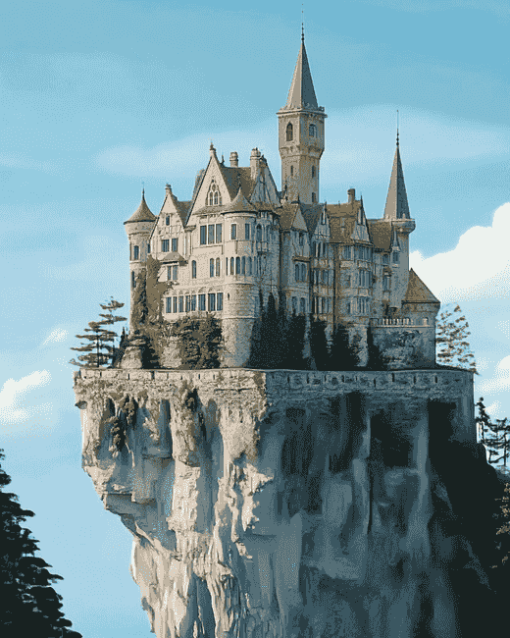 Mythical Castle Mansion Diamond Painting