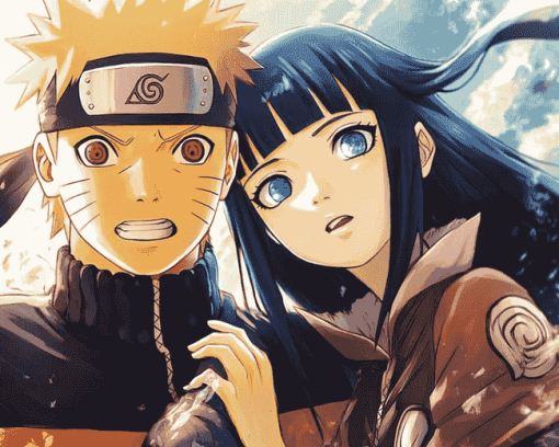 Naruto Hinata Anime Diamond Painting