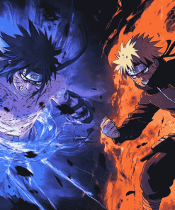 Naruto and Sasuke Animation Diamond Painting