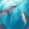 Narwhal and Sea Friends Underwater Diamond Painting