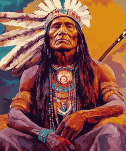 Native American Indian Chief Diamond Painting