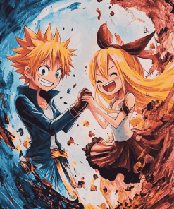 Natsu and Lucy Anime Diamond Painting