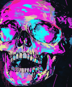 Neon Skeleton Glow Diamond Painting