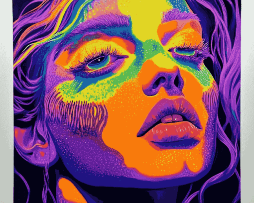 Neon Woman Diamond Painting