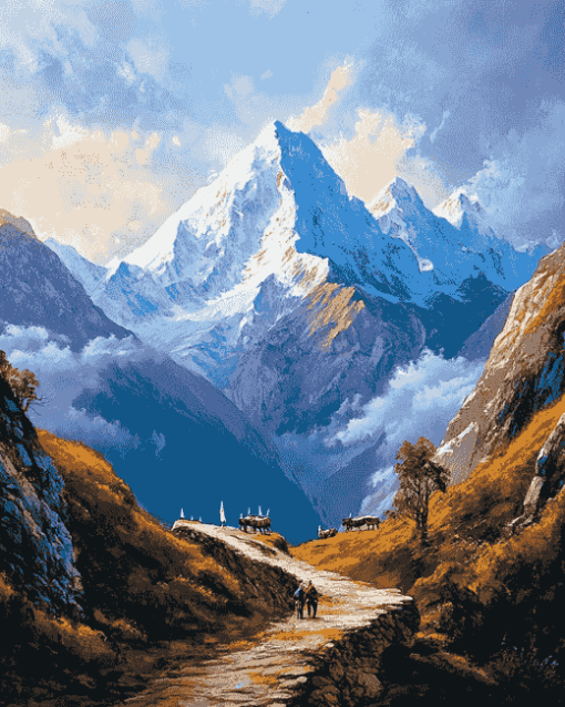 Nepal Foothills Diamond Painting