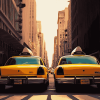 New York Taxi Car Diamond Painting