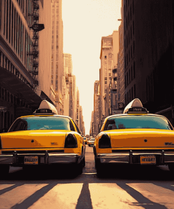 New York Taxi Car Diamond Painting