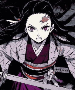 Nezuko Kamado Anime Diamond Painting