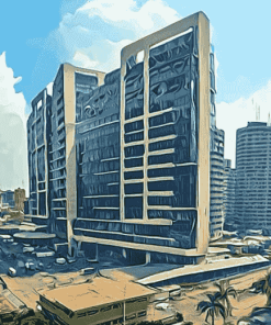 Nigeria City Skylines Diamond Painting