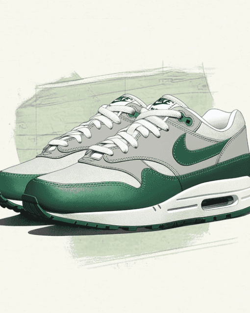 Nike Air Max 1 Green Sneakers Diamond Painting