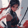 Ninja Girl Animation Diamond Painting