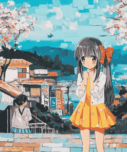 Non Non Biyori Renge Miyauchi Diamond Painting