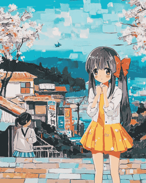 Non Non Biyori Renge Miyauchi Diamond Painting