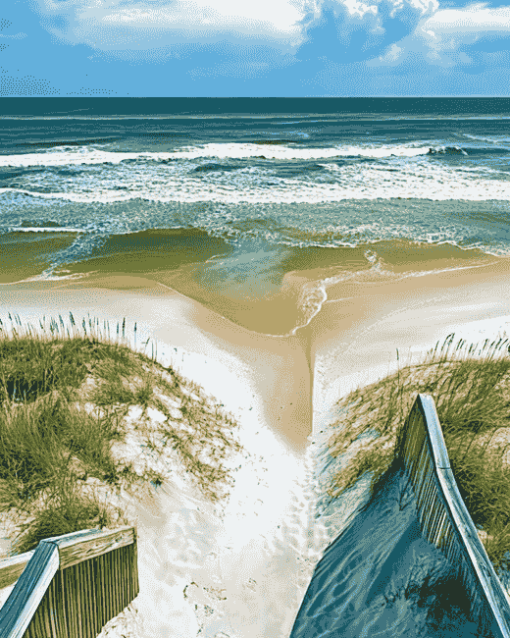 North Carolina Beach Escape Diamond Painting