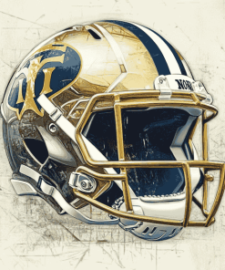 Notre Dame Helmet Football Diamond Painting