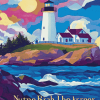 Nubble Lighthouse York Maine Diamond Painting