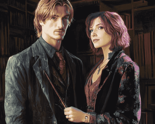 Nymphadora Tonks Remus Lupin Movie Series Diamond Painting