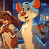 Oliver and Company Characters Diamond Painting