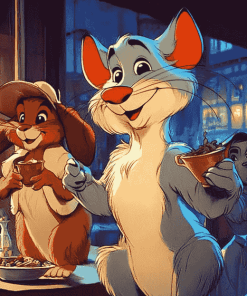 Oliver and Company Characters Diamond Painting