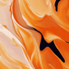 Orange Abstract Art Diamond Painting