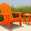 Orange Adirondack Chair Diamond Painting