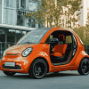 Orange Smart Car Diamond Painting