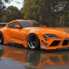 Orange Toyota Supra Mk4 Legend Diamond Painting