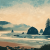 Oregon Beaches Diamond Painting