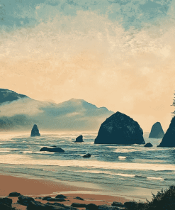 Oregon Beaches Diamond Painting